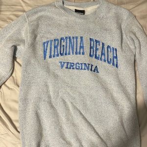 Blue Virginia Beach crew neck